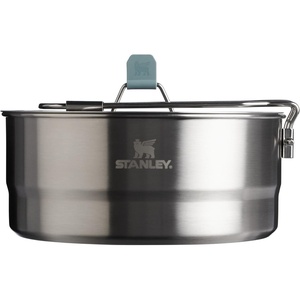 Stanley Wildfare Core Saucepan Cookset | 6-Pc Stainless Steel Cookware | 2qt Saucepan w/Lid, Cutting Board, Trivet & Spoons | Induction Cookware | Camping Essentials(2 QT / 1.9 L)