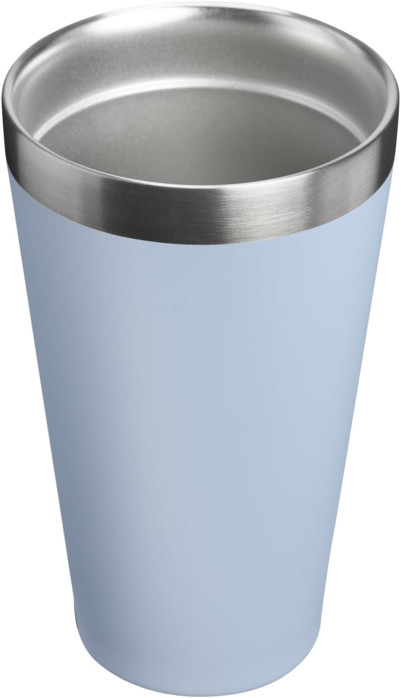 image:imageSTANLEY Adventure Stacking Beer Pint Glass 16oz Stackable Drinking Cup for Cold Beverages Dishwasher Safe Insulated Stainless Steel Tumbler BPAFree Blue Dream Stone