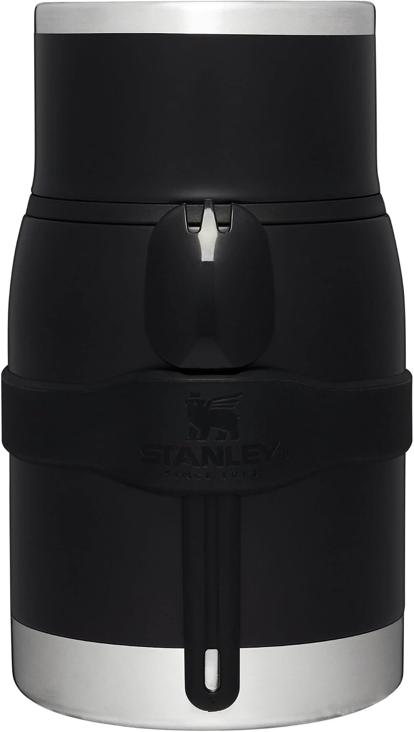 image:imageSTANLEY Adventure ToGo Food Jar and Spork 24 oz Vacuum Insulated Food Container Wide Mouth Screw On Lid Packable for Travel Stainless Steel with Leakproof Lid BPAFree Black 20Black Glow
