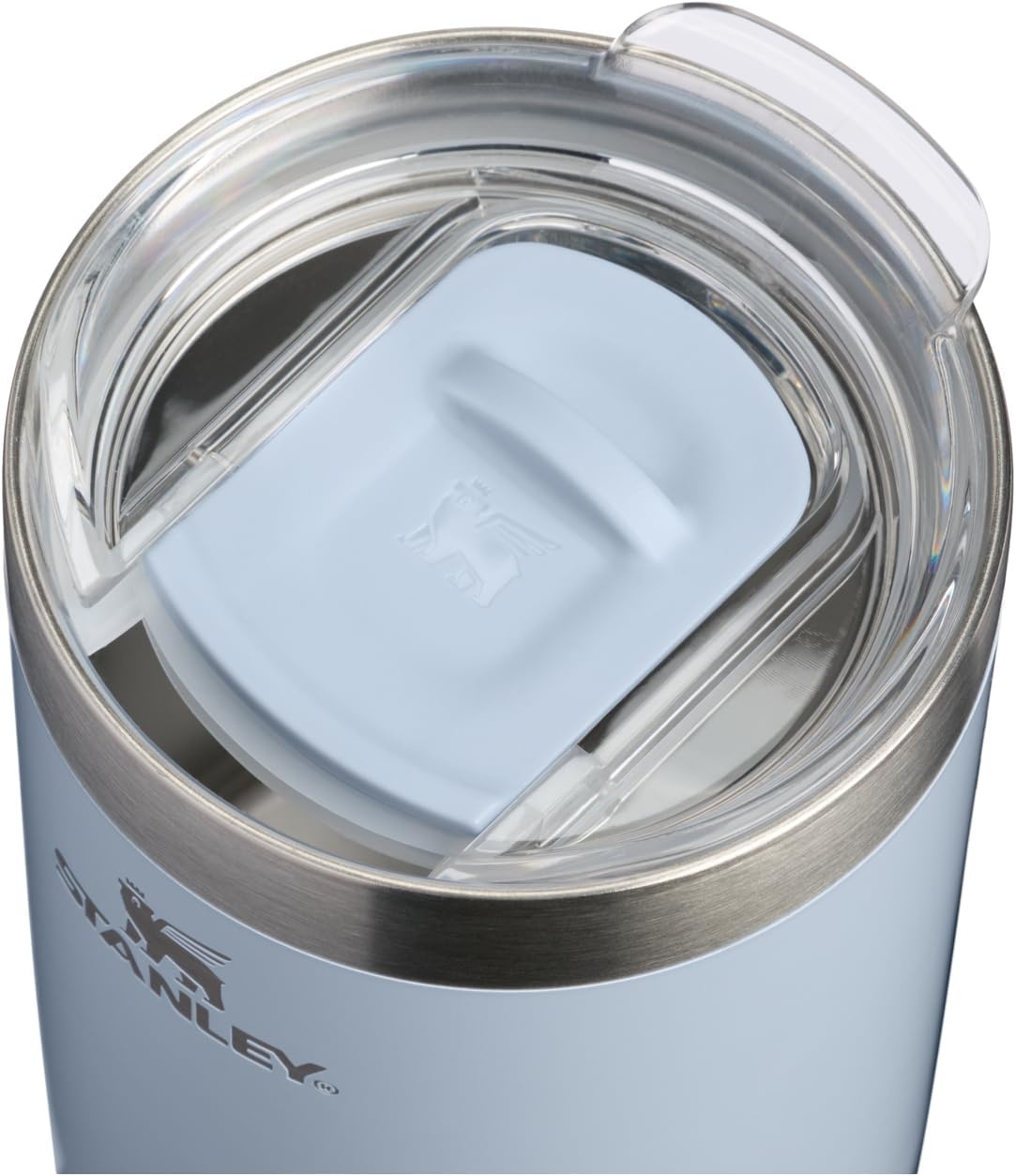 image:imageSTANLEY Everyday Camp Cup 12 oz Drink Through Lid Cup for Coffee Tea and Drinks Insulated Stainless Steel BPAFree Blue Dream Gloss