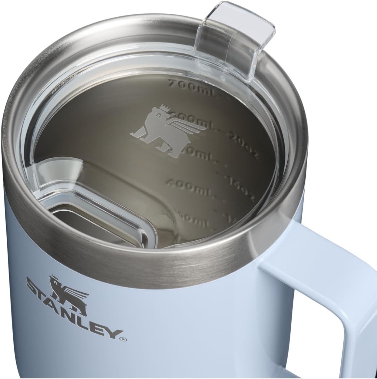 image:imageSTANLEY The Everyday Suburban Mug 24 oz Drink Through Lid Cup for Coffee Tea and Drinks Insulated Stainless Steel Coffee Mug BPAFree Blue Dream Gloss