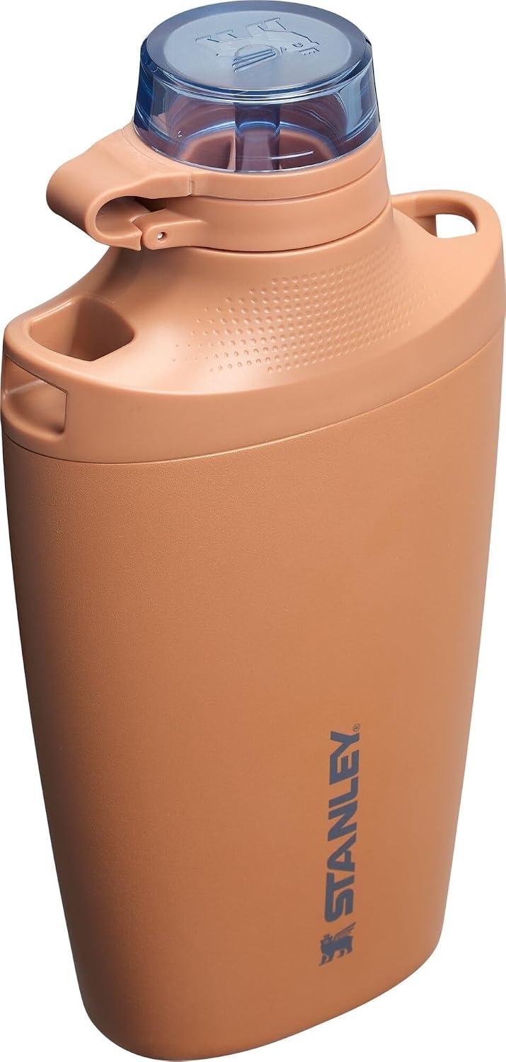 image:imageStanley Cross Bottle 23 oz Travel Water Bottle with Jacquard Strap Leakproof Tritan Lid with Removable Straw Insulated Stainless Steel BPAFree Toast VRTToast VRT