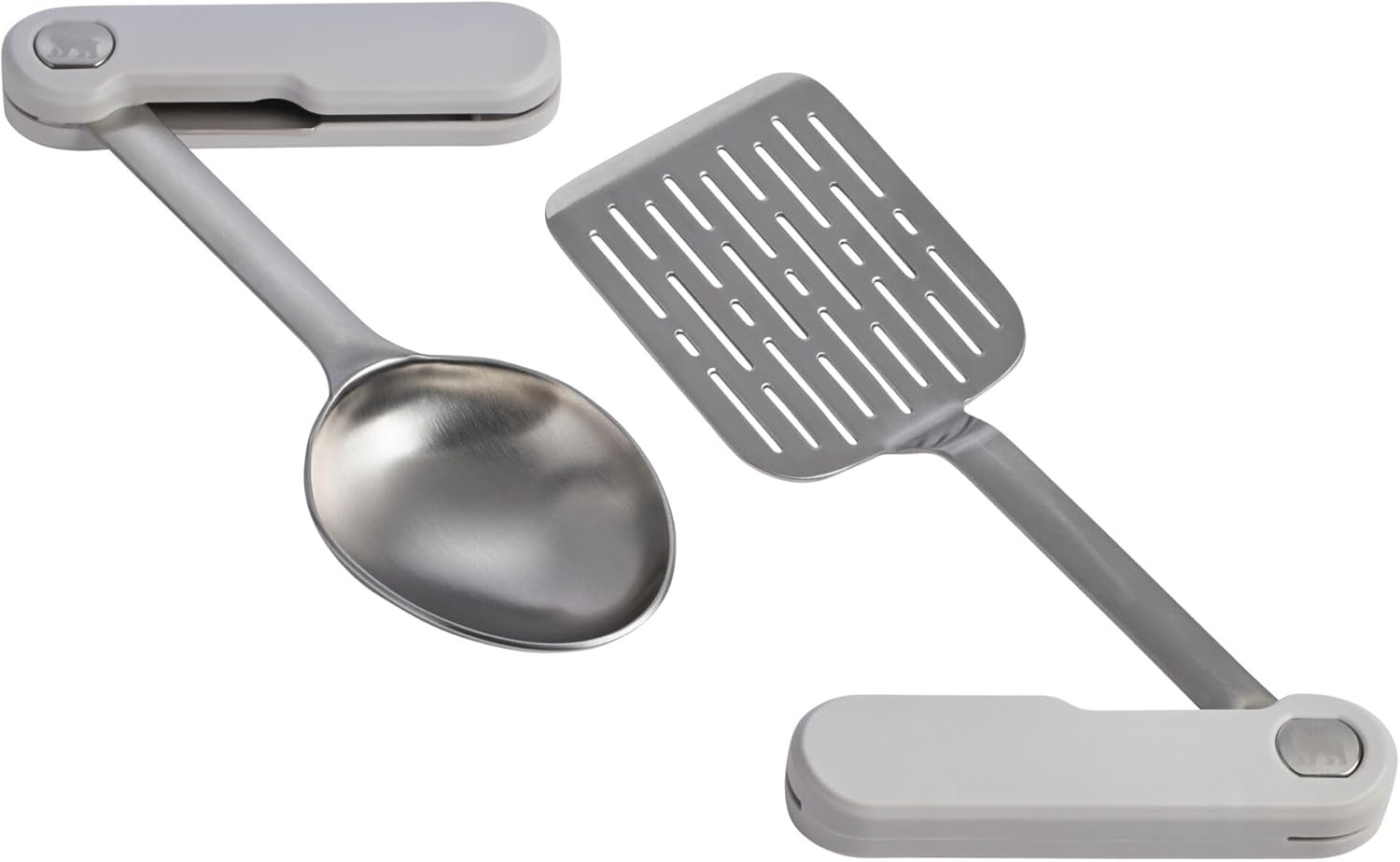 image:imageStanley Wildfare Pro Stainless Steel Fold amp Go Utensil Set Folding Spatula and Spoon Packable Outdoor Cookware Camping Essentials for Your Camp Kitchen BPAFree Pale Pebble amp Stone