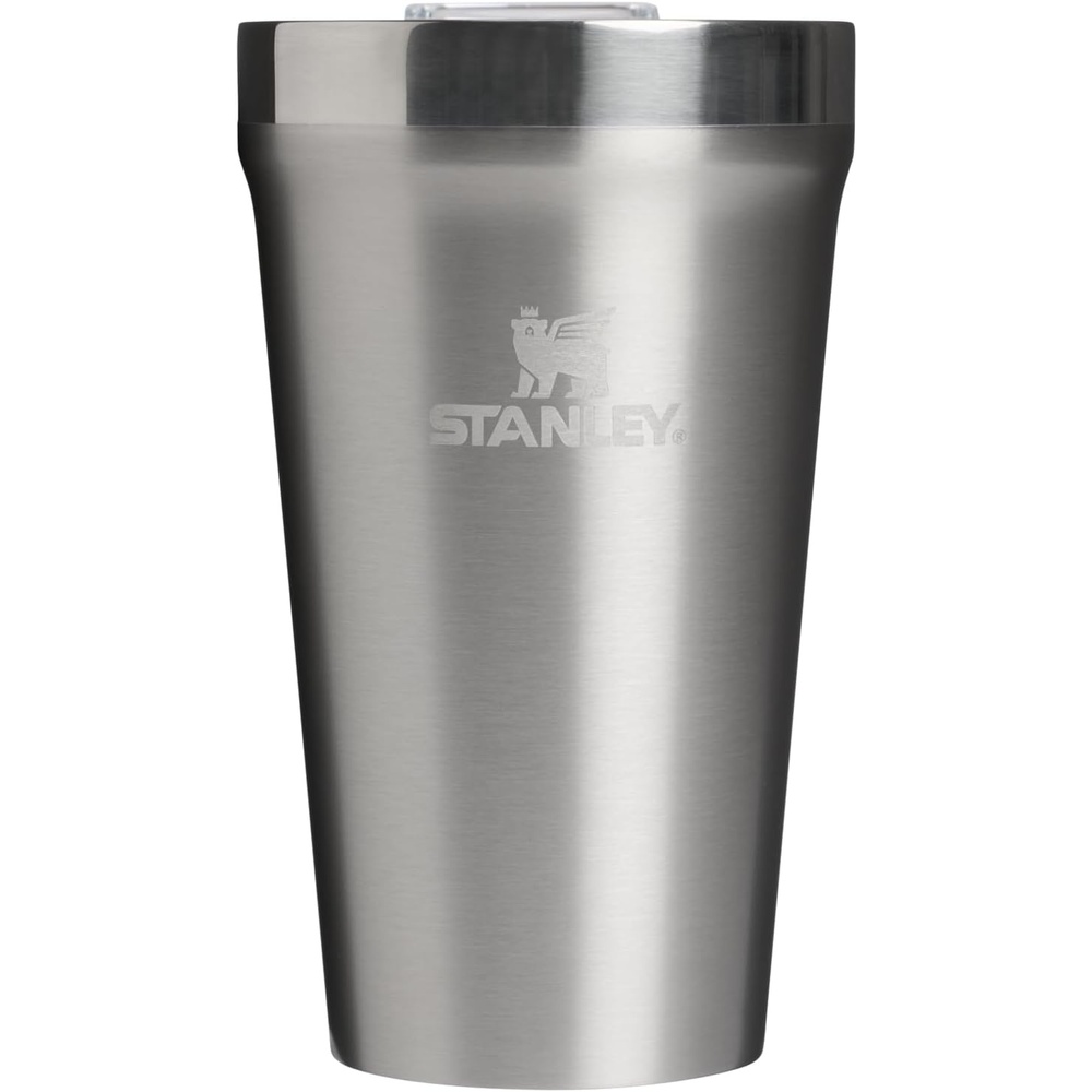 image:imageSTANLEY Everyday Tumbler 16 oz Press Fit Drink Through Lid Beverage Coffee and Cocktail Cup Insulated Stainless Steel Wine Glass BPAFree Stainless Steel Ash