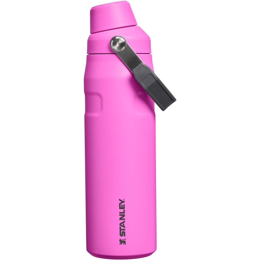 image:imageSTANLEY IceFlow Fast Flow Water Bottle 24 oz Angled Spout Lid Lightweight and Leakproof for Travel and Sports Insulated Stainless Steel BPAFree Hot Pink