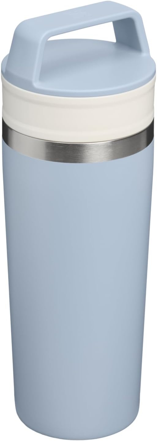 image:imageSTANLEY Cafe To Go Travel Mug 16 oz Leakproof TwoPart Drink Through Lid Tumbler Cup for Coffee Tea and Drinks Insulated Stainless Steel Coffee Mug BPAFree Blue Dream Stone