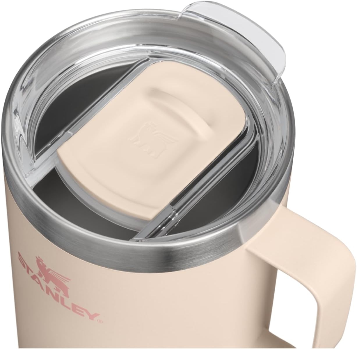 image:imageSTANLEY Everyday Camp Mug 12 oz Drink Through Lid Cup for Coffee Tea and Drinks Insulated Stainless Steel Coffee Mug BPAFree ChampagneChampagne
