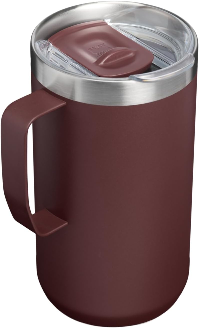 image:imageSTANLEY Everyday Camp Mug 12 oz Drink Through Lid Cup for Coffee Tea and Drinks Insulated Stainless Steel Coffee Mug BPAFree ChampagneCoffee