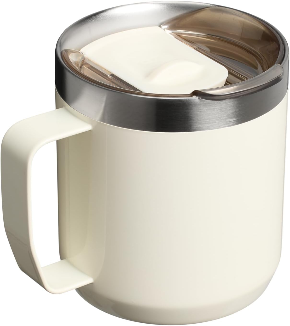 image:imageSTANLEY Everyday Camp Mug 12 oz Drink Through Lid Cup for Coffee Tea and Drinks Insulated Stainless Steel Coffee Mug BPAFree ChampagneCream Gloss