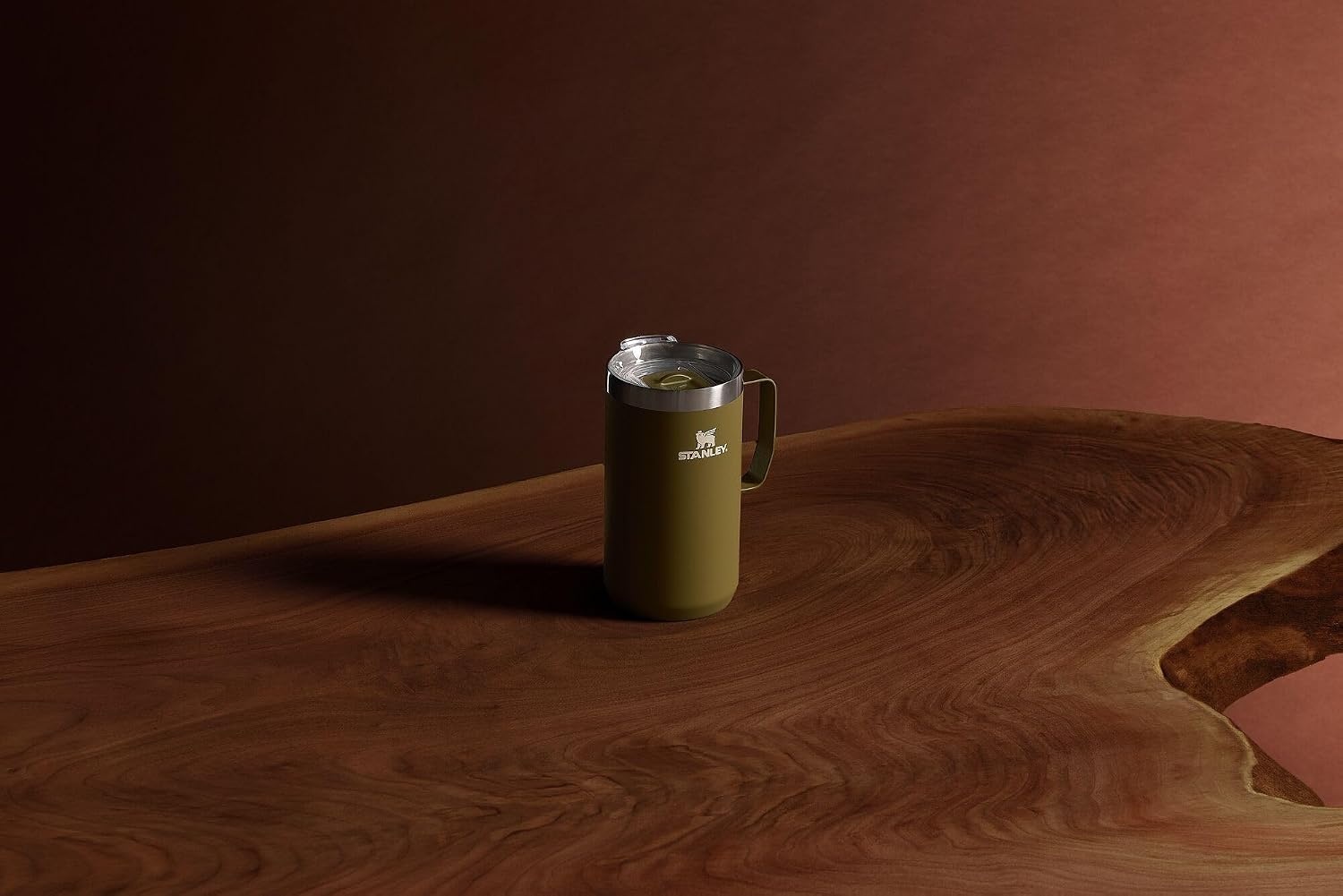 image:imageSTANLEY Everyday Camp Mug 12 oz Drink Through Lid Cup for Coffee Tea and Drinks Insulated Stainless Steel Coffee Mug BPAFree ChampagneThyme