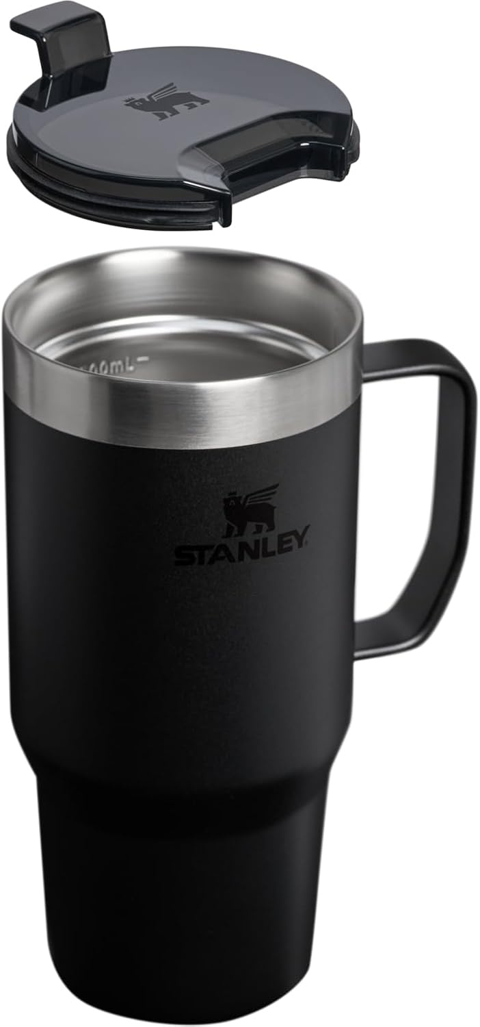 image:imageSTANLEY The Everyday Suburban Mug 16 oz Drink Through Lid Cup for Coffee Tea and Drinks Insulated Stainless Steel Coffee Mug BPAFree Blue Dream GlossBlack 20