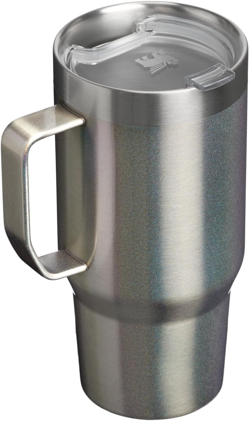 image:imageSTANLEY The Everyday Suburban Mug 16 oz Drink Through Lid Cup for Coffee Tea and Drinks Insulated Stainless Steel Coffee Mug BPAFree Blue Dream GlossSteel Shimmer