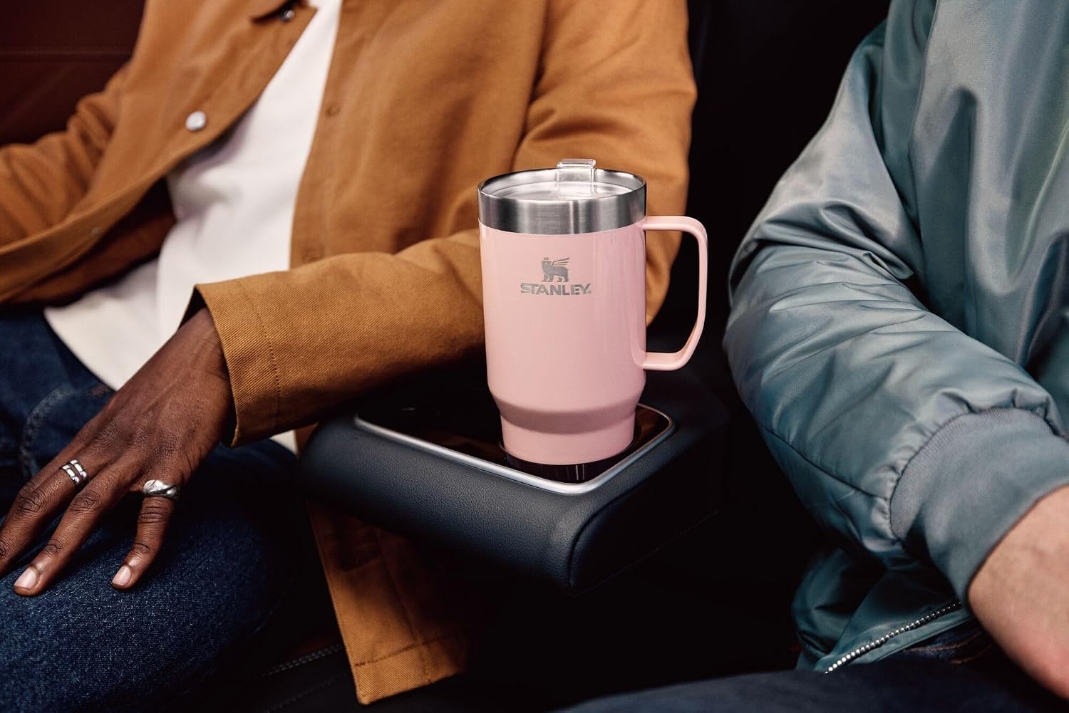 image:imageSTANLEY The Everyday Suburban Mug 16 oz Drink Through Lid Cup for Coffee Tea and Drinks Insulated Stainless Steel Coffee Mug BPAFree Blue Dream GlossSteel Shimmer