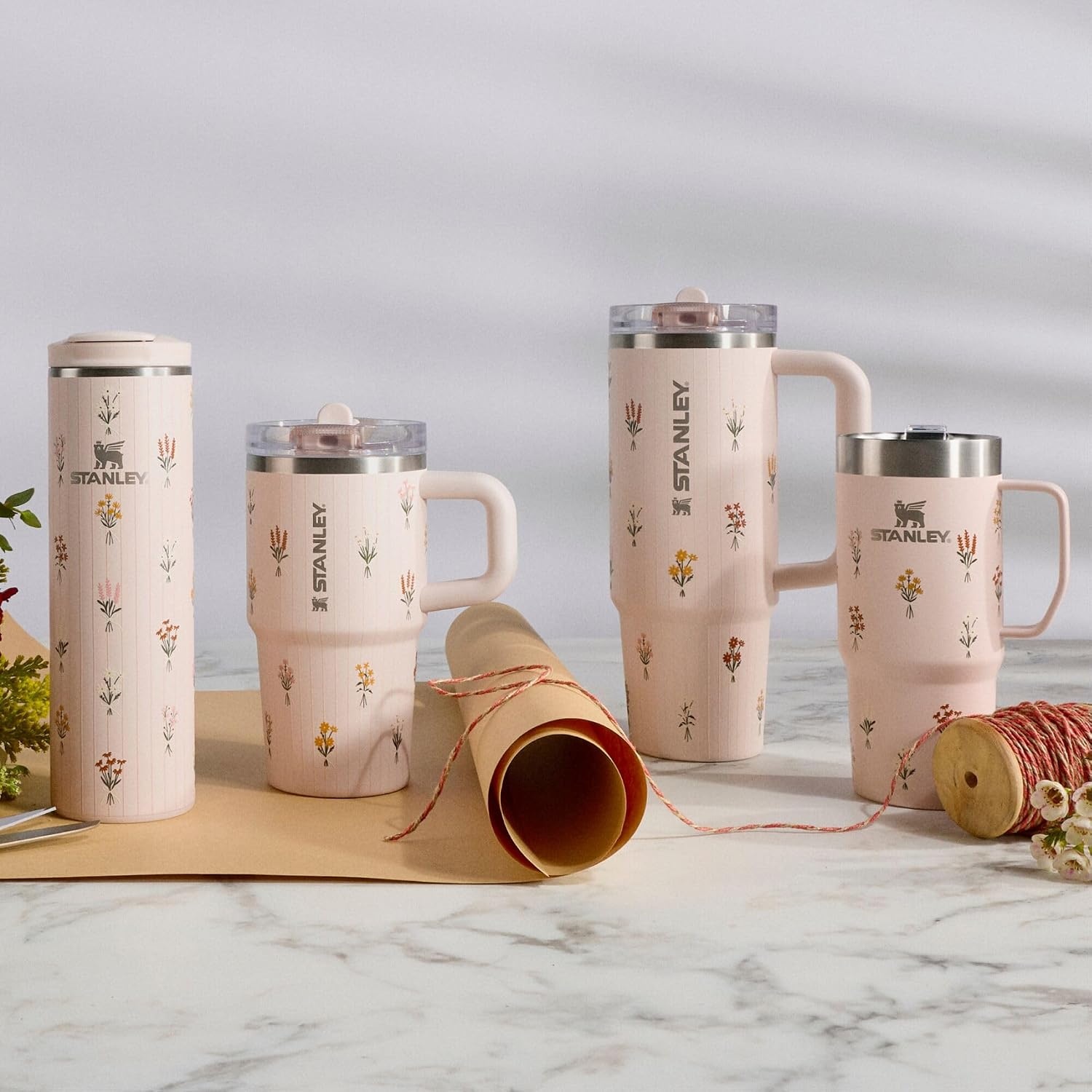 image:imageSTANLEY The Everyday Suburban Mug 16 oz Drink Through Lid Cup for Coffee Tea and Drinks Insulated Stainless Steel Coffee Mug BPAFree Blue Dream GlossRose Quartz Bouquets