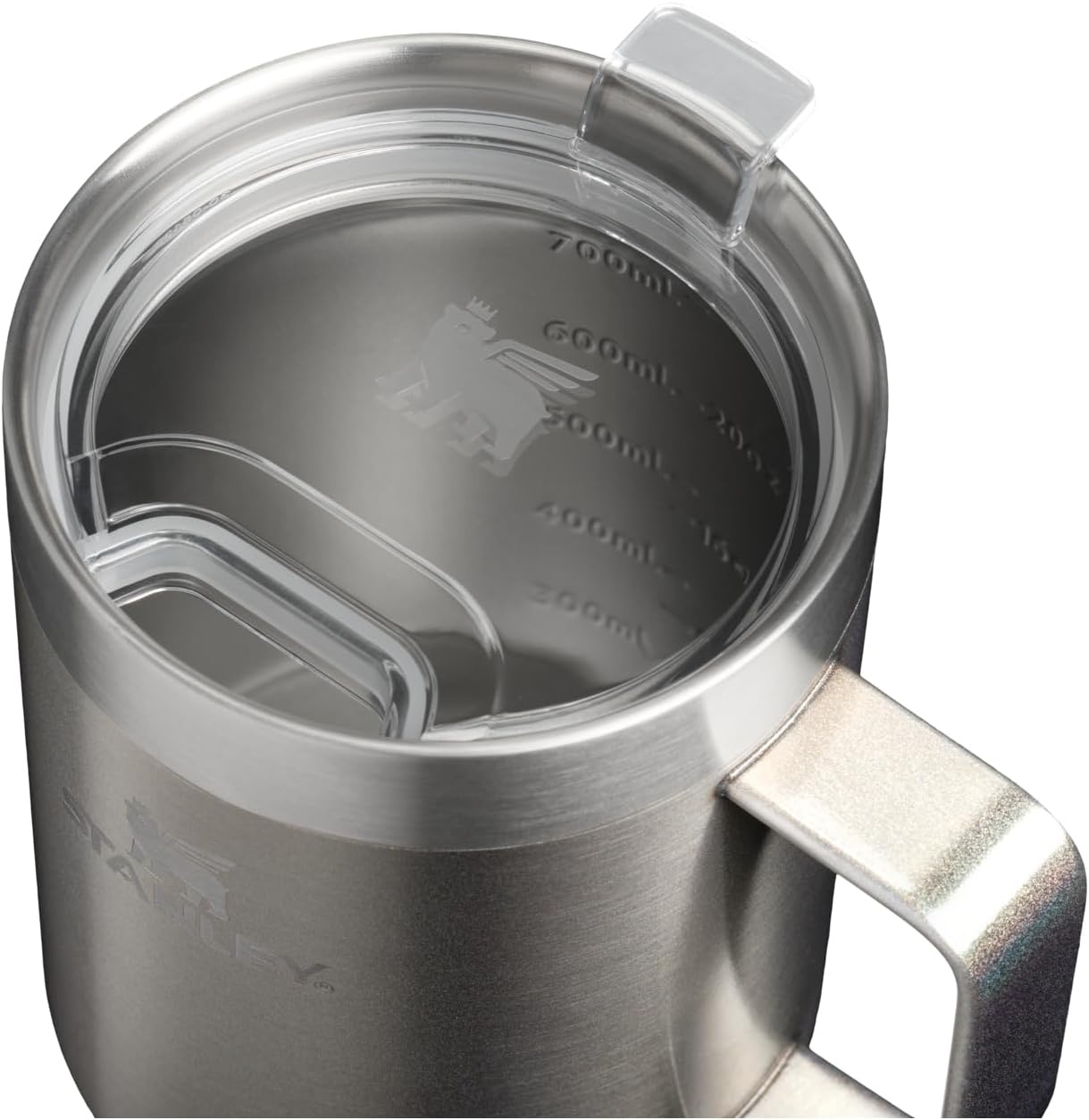 image:imageSTANLEY The Everyday Suburban Mug 16 oz Drink Through Lid Cup for Coffee Tea and Drinks Insulated Stainless Steel Coffee Mug BPAFree Blue Dream GlossSteel Shimmer