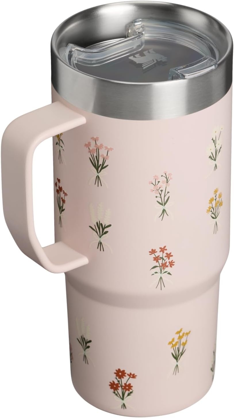image:imageSTANLEY The Everyday Suburban Mug 16 oz Drink Through Lid Cup for Coffee Tea and Drinks Insulated Stainless Steel Coffee Mug BPAFree Blue Dream GlossRose Quartz Bouquets