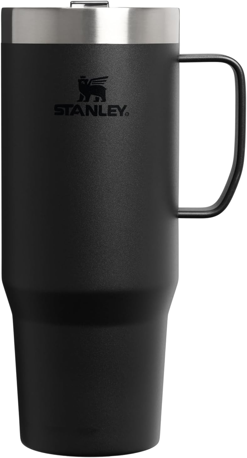 image:imageSTANLEY The Everyday Suburban Mug 16 oz Drink Through Lid Cup for Coffee Tea and Drinks Insulated Stainless Steel Coffee Mug BPAFree Blue Dream GlossBlack 20