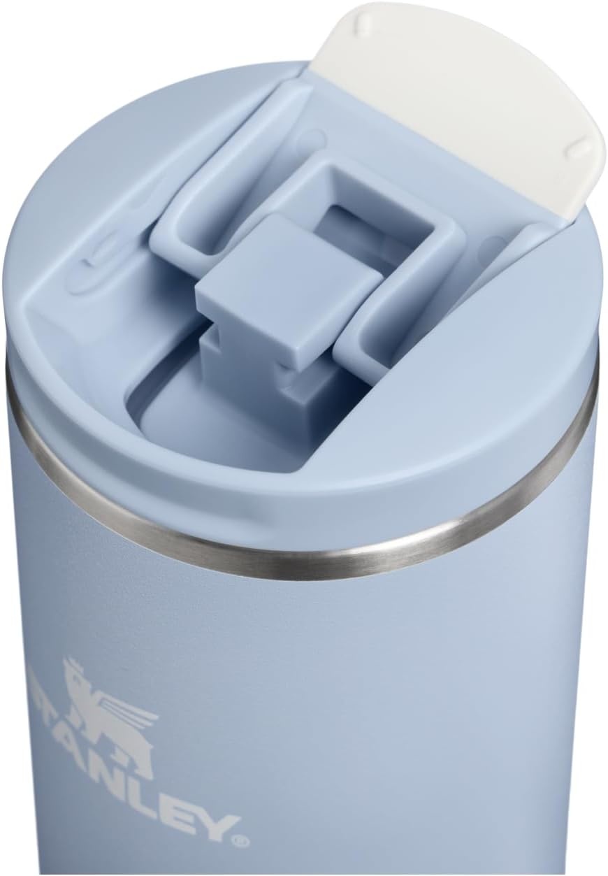 image:imageSTANLEY Transit FlipTop Mug Leakproof Coffee Travel Cup Vacuum Insulated Stainless Steel Stays Hot or Cold for Hours BPAFree 16 oz Blue Dream Stone