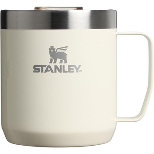 STANLEY Everyday Camp Mug 12 oz | Drink Through Lid | Cup for Coffee, Tea and Drinks | Insulated Stainless Steel Coffee Mug | BPA-Free | Champagne(Cream Gloss)