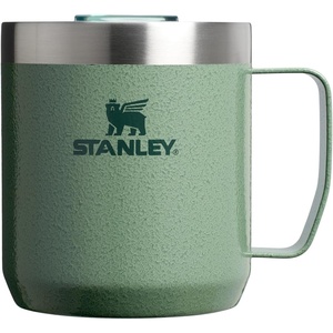 STANLEY Everyday Camp Mug 12 oz | Drink Through Lid | Cup for Coffee, Tea and Drinks | Insulated Stainless Steel Coffee Mug | BPA-Free | Champagne(Hammertone Green)