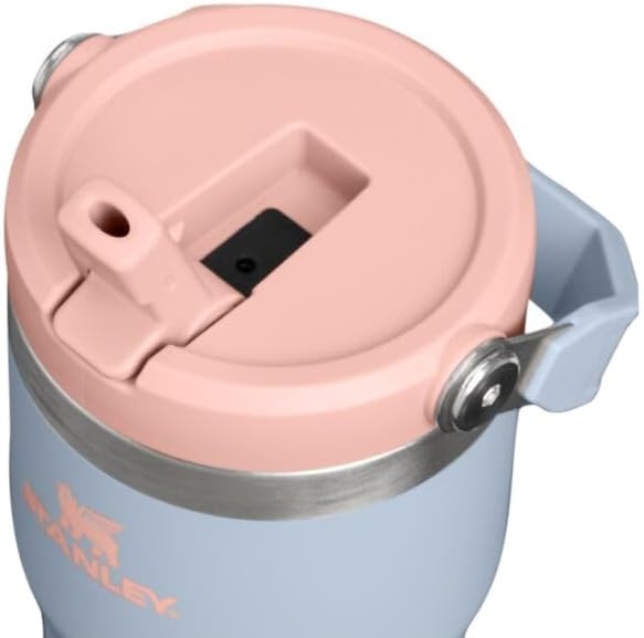 image:imageSTANLEY IceFlow 20 Flip Straw Tumbler 30 oz Pacific Hypergrip Easy Carry Handle Twist On Lid and Flip Up Straw Leak Resistant Water Bottle Insulated Stainless Steel BPAFreeBlue Dream