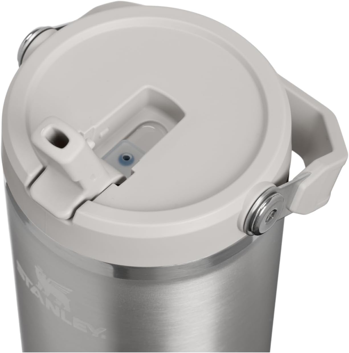 image:imageSTANLEY IceFlow 20 Flip Straw Tumbler 30 oz Pacific Hypergrip Easy Carry Handle Twist On Lid and Flip Up Straw Leak Resistant Water Bottle Insulated Stainless Steel BPAFreeStainless Steel Ash