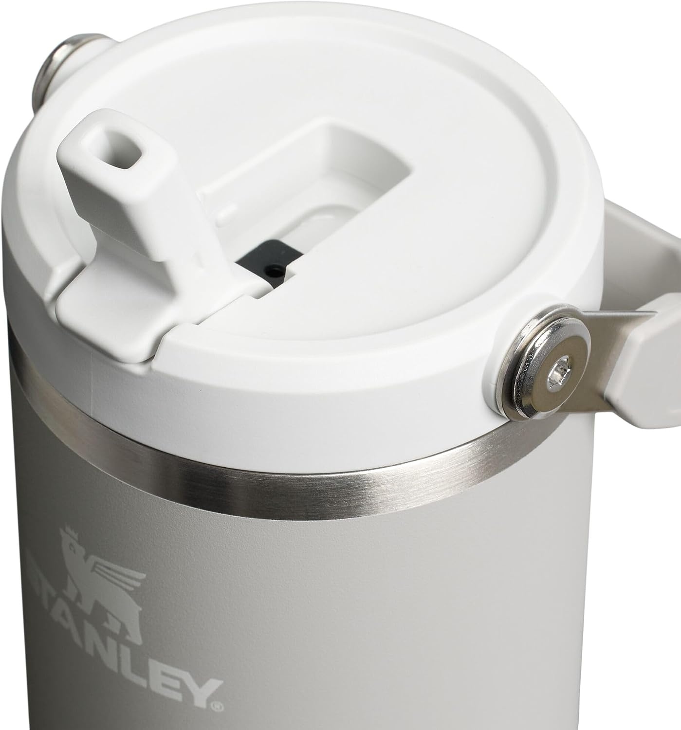 image:imageSTANLEY IceFlow 20 Flip Straw Tumbler 30 oz Pacific Hypergrip Easy Carry Handle Twist On Lid and Flip Up Straw Leak Resistant Water Bottle Insulated Stainless Steel BPAFreeAsh 20