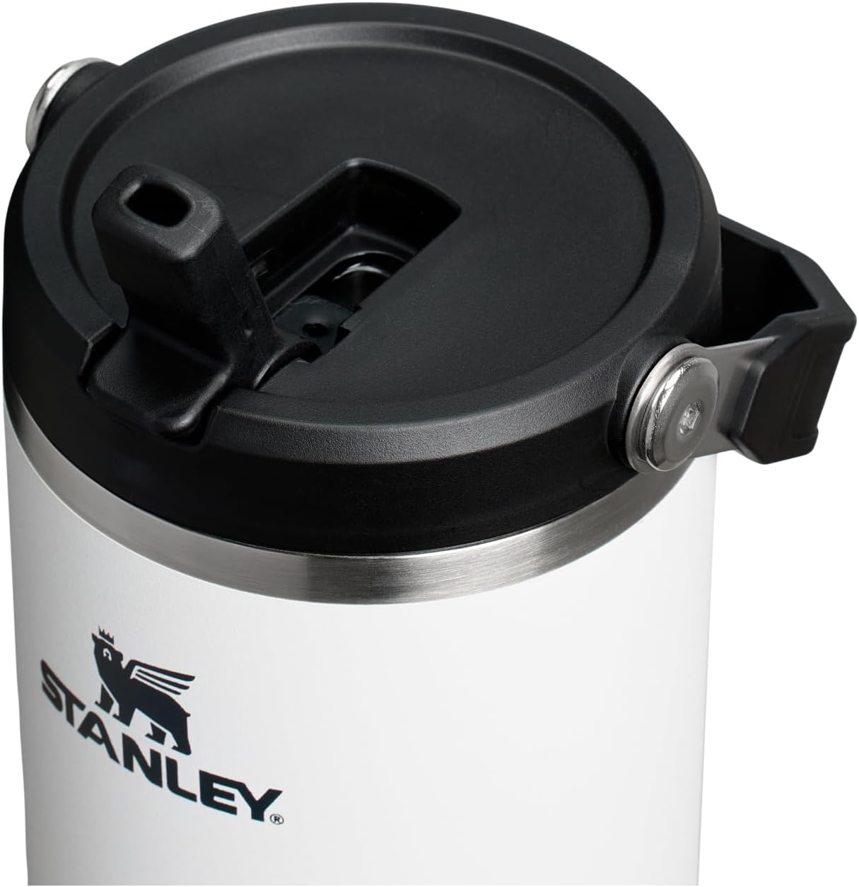 image:imageSTANLEY IceFlow 20 Flip Straw Tumbler 30 oz Pacific Hypergrip Easy Carry Handle Twist On Lid and Flip Up Straw Leak Resistant Water Bottle Insulated Stainless Steel BPAFreeChalk