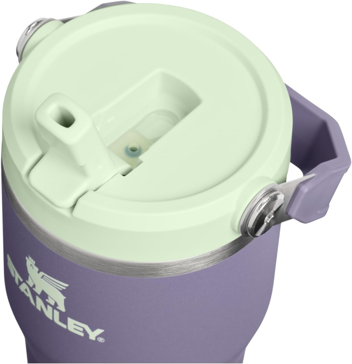 image:imageSTANLEY IceFlow 20 Flip Straw Tumbler 30 oz Pacific Hypergrip Easy Carry Handle Twist On Lid and Flip Up Straw Leak Resistant Water Bottle Insulated Stainless Steel BPAFreePurple Umbra