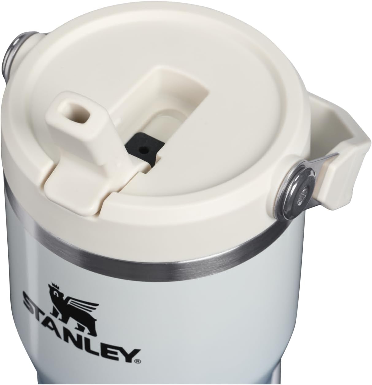 image:imageSTANLEY IceFlow 20 Flip Straw Tumbler 30 oz Pacific Hypergrip Easy Carry Handle Twist On Lid and Flip Up Straw Leak Resistant Water Bottle Insulated Stainless Steel BPAFreeBlue Dream Gradient