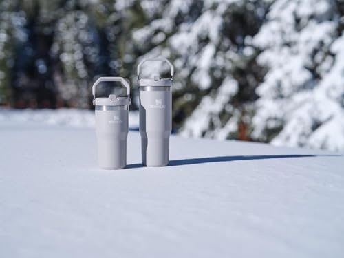 image:imageSTANLEY IceFlow 20 Flip Straw Tumbler 30 oz Pacific Hypergrip Easy Carry Handle Twist On Lid and Flip Up Straw Leak Resistant Water Bottle Insulated Stainless Steel BPAFreeAsh