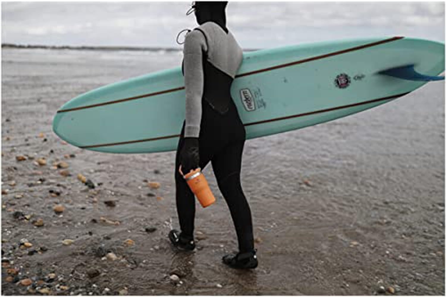 image:imageSTANLEY IceFlow 20 Flip Straw Tumbler 30 oz Pacific Hypergrip Easy Carry Handle Twist On Lid and Flip Up Straw Leak Resistant Water Bottle Insulated Stainless Steel BPAFreeOchre
