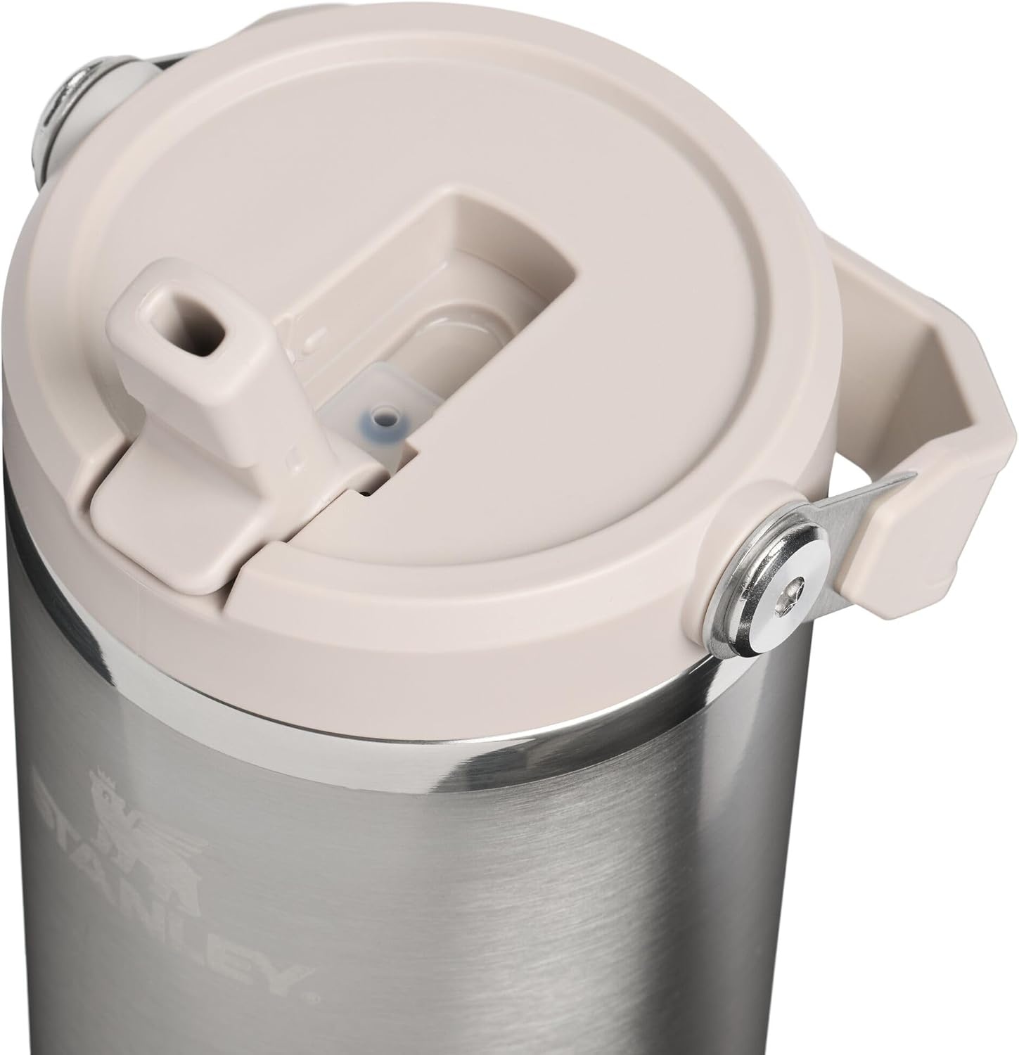 image:imageSTANLEY IceFlow 20 Flip Straw Tumbler 30 oz Pacific Hypergrip Easy Carry Handle Twist On Lid and Flip Up Straw Leak Resistant Water Bottle Insulated Stainless Steel BPAFreeStainless Steel Ash