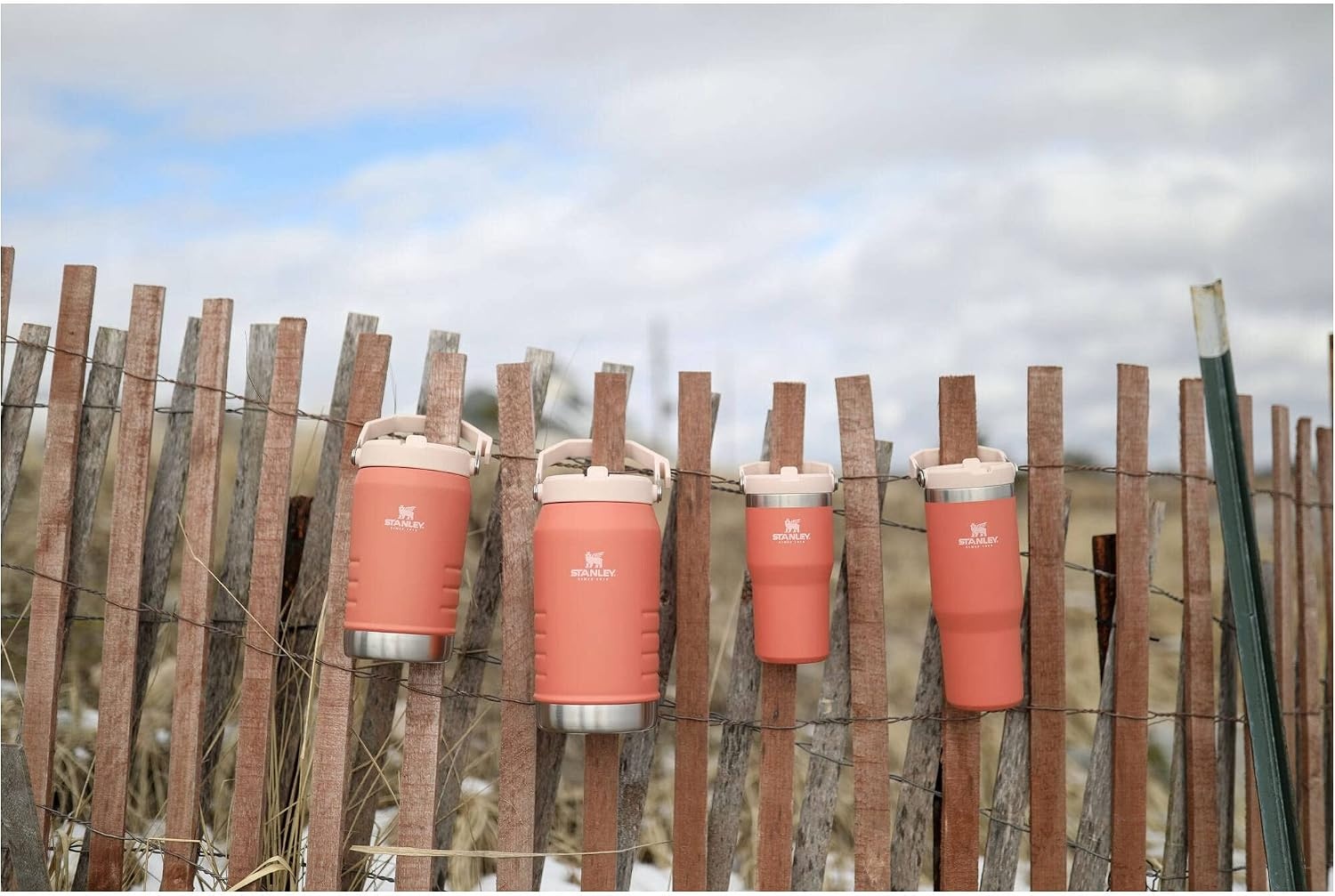 image:imageSTANLEY IceFlow 20 Flip Straw Tumbler 30 oz Pacific Hypergrip Easy Carry Handle Twist On Lid and Flip Up Straw Leak Resistant Water Bottle Insulated Stainless Steel BPAFreeGrapefruit