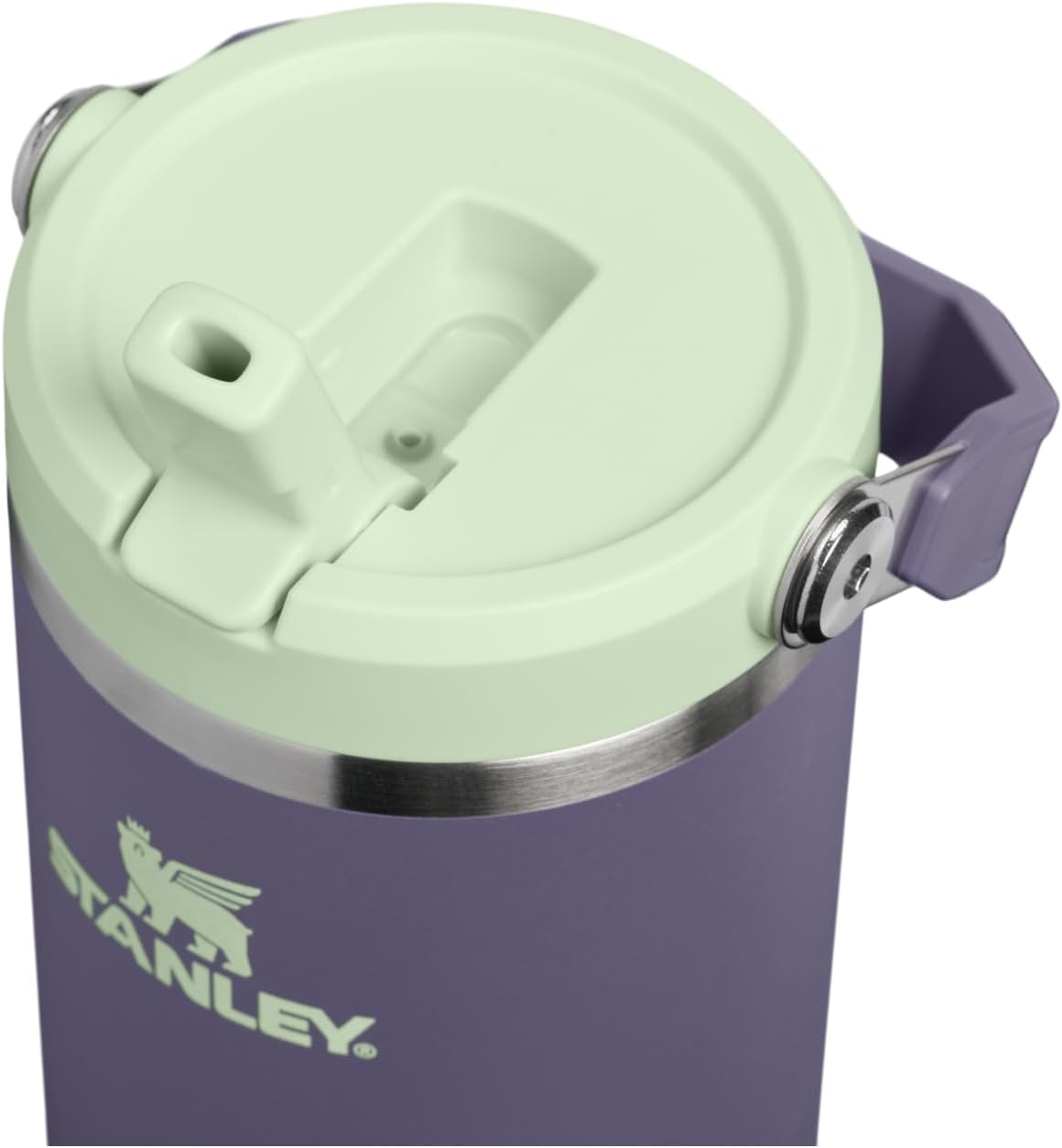 image:imageSTANLEY IceFlow 20 Flip Straw Tumbler 30 oz Pacific Hypergrip Easy Carry Handle Twist On Lid and Flip Up Straw Leak Resistant Water Bottle Insulated Stainless Steel BPAFreePurple Umbra