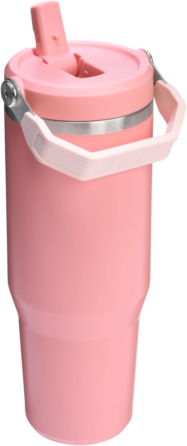 image:imageSTANLEY IceFlow 20 Flip Straw Tumbler 30 oz Pacific Hypergrip Easy Carry Handle Twist On Lid and Flip Up Straw Leak Resistant Water Bottle Insulated Stainless Steel BPAFreePink Mesa