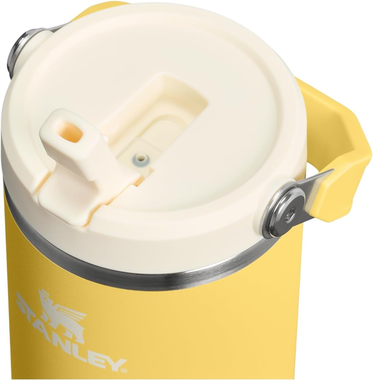 image:imageSTANLEY IceFlow 20 Flip Straw Tumbler 30 oz Pacific Hypergrip Easy Carry Handle Twist On Lid and Flip Up Straw Leak Resistant Water Bottle Insulated Stainless Steel BPAFreeDaffodil
