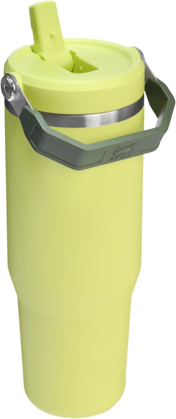 image:imageSTANLEY IceFlow 20 Flip Straw Tumbler 30 oz Pacific Hypergrip Easy Carry Handle Twist On Lid and Flip Up Straw Leak Resistant Water Bottle Insulated Stainless Steel BPAFreePrickly Pear