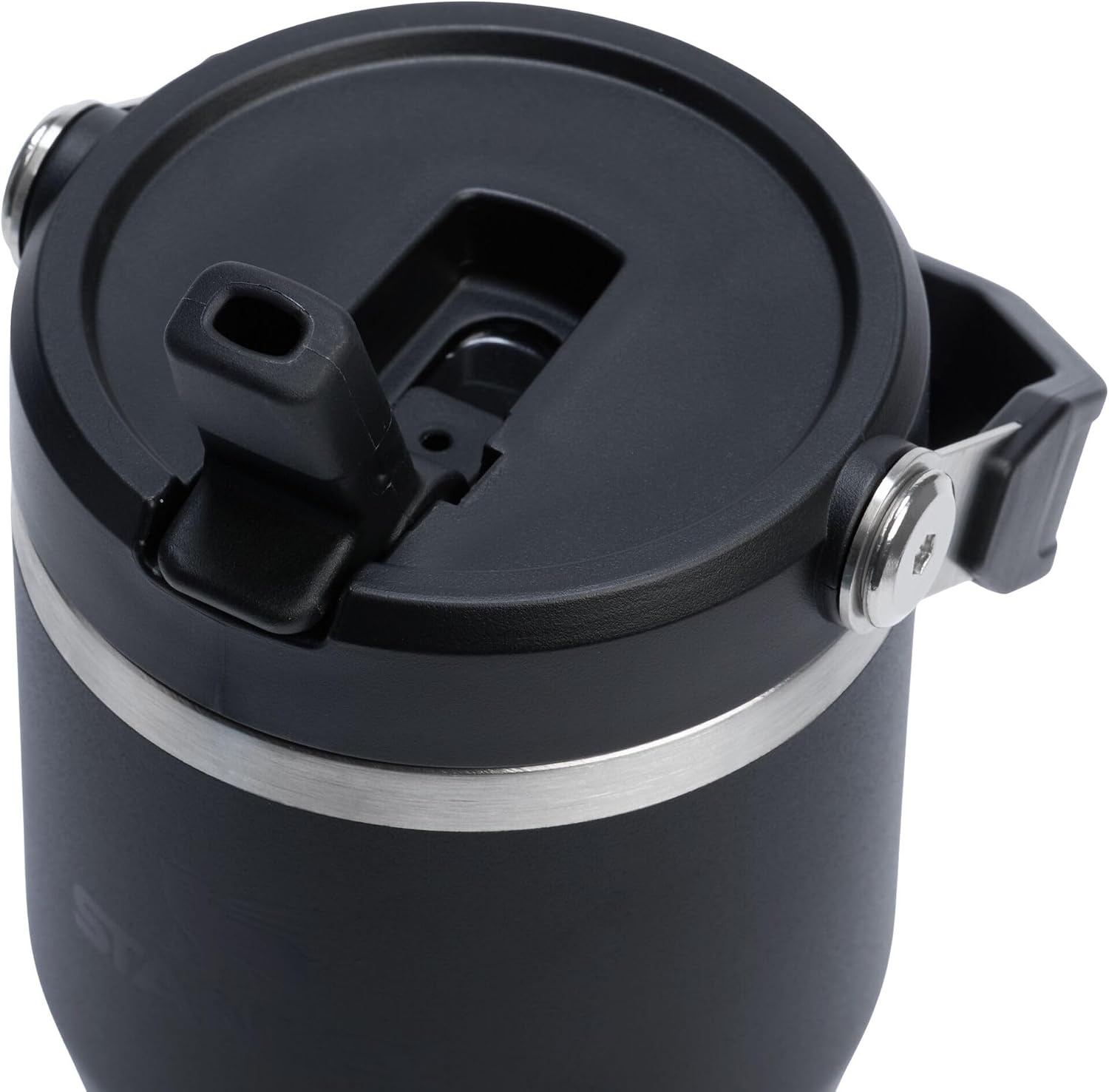 image:imageSTANLEY IceFlow 20 Flip Straw Tumbler 30 oz Pacific Hypergrip Easy Carry Handle Twist On Lid and Flip Up Straw Leak Resistant Water Bottle Insulated Stainless Steel BPAFreeBlack 20