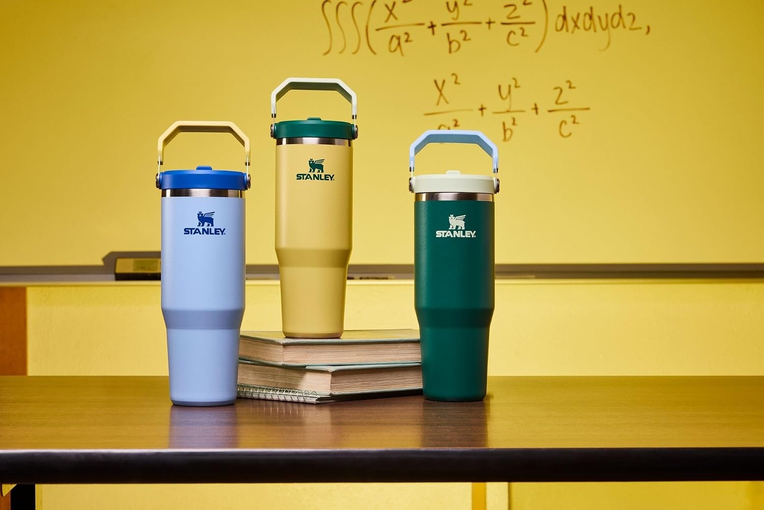 image:imageSTANLEY IceFlow 20 Flip Straw Tumbler 30 oz Pacific Hypergrip Easy Carry Handle Twist On Lid and Flip Up Straw Leak Resistant Water Bottle Insulated Stainless Steel BPAFreeEmerald Honeydew