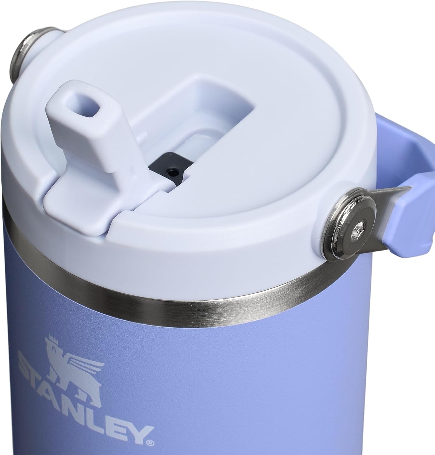 image:imageSTANLEY IceFlow 20 Flip Straw Tumbler 30 oz Pacific Hypergrip Easy Carry Handle Twist On Lid and Flip Up Straw Leak Resistant Water Bottle Insulated Stainless Steel BPAFreeHydrangea