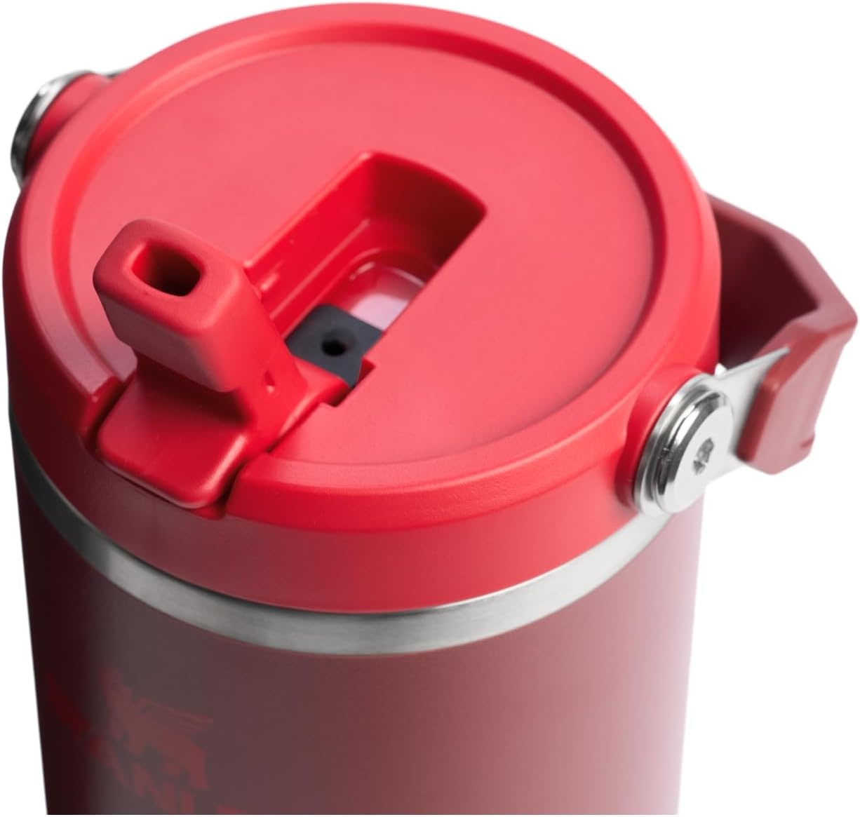 image:imageSTANLEY IceFlow 20 Flip Straw Tumbler 30 oz Pacific Hypergrip Easy Carry Handle Twist On Lid and Flip Up Straw Leak Resistant Water Bottle Insulated Stainless Steel BPAFreeCranberry