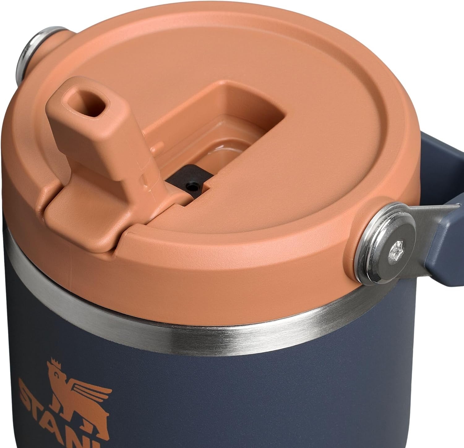 image:imageSTANLEY IceFlow 20 Flip Straw Tumbler 30 oz Pacific Hypergrip Easy Carry Handle Twist On Lid and Flip Up Straw Leak Resistant Water Bottle Insulated Stainless Steel BPAFreeTwilight