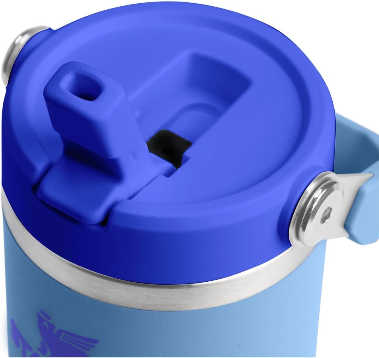image:imageSTANLEY IceFlow 20 Flip Straw Tumbler 30 oz Pacific Hypergrip Easy Carry Handle Twist On Lid and Flip Up Straw Leak Resistant Water Bottle Insulated Stainless Steel BPAFreeBlue Sky