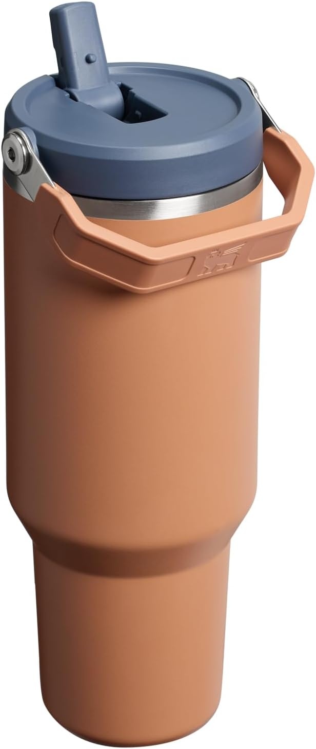 image:imageSTANLEY IceFlow 20 Flip Straw Tumbler 30 oz Pacific Hypergrip Easy Carry Handle Twist On Lid and Flip Up Straw Leak Resistant Water Bottle Insulated Stainless Steel BPAFreeToast