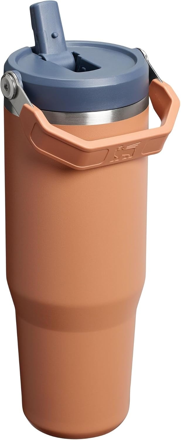 image:imageSTANLEY IceFlow 20 Flip Straw Tumbler 30 oz Pacific Hypergrip Easy Carry Handle Twist On Lid and Flip Up Straw Leak Resistant Water Bottle Insulated Stainless Steel BPAFreeToast