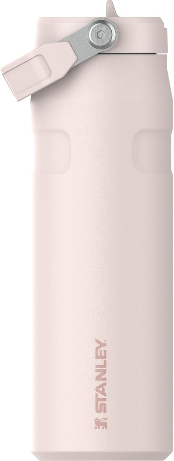 image:imageSTANLEY IceFlow Flip Straw 20 Bottle 24 oz Purple Umbra Easy Carry Handle Twist On Lid and Flip Up Straw Lightweight Water Bottle Insulated Stainless Steel BPAFreeRose Quartz
