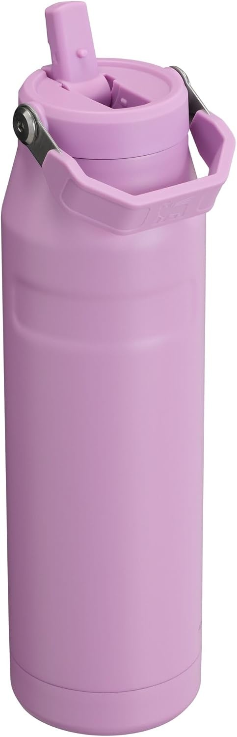 image:imageSTANLEY IceFlow Flip Straw 20 Bottle 24 oz Purple Umbra Easy Carry Handle Twist On Lid and Flip Up Straw Lightweight Water Bottle Insulated Stainless Steel BPAFreeLilac