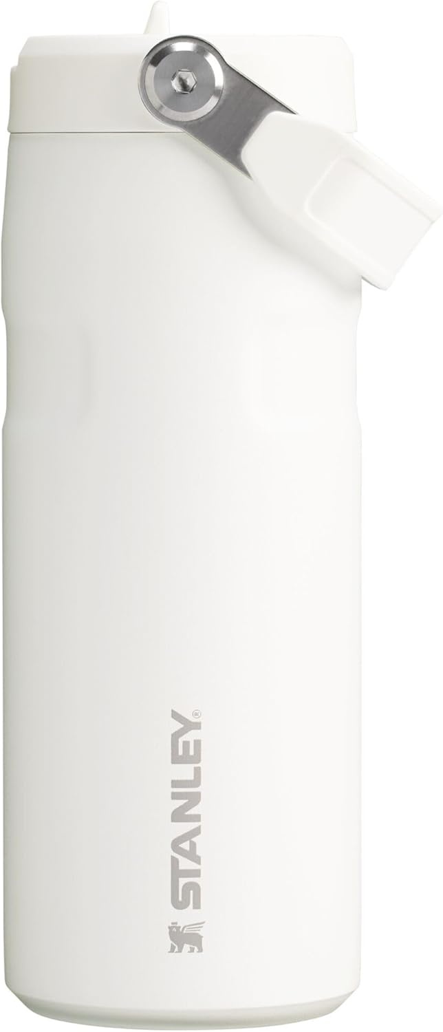 image:imageSTANLEY IceFlow Flip Straw 20 Bottle 24 oz Purple Umbra Easy Carry Handle Twist On Lid and Flip Up Straw Lightweight Water Bottle Insulated Stainless Steel BPAFreeFrost