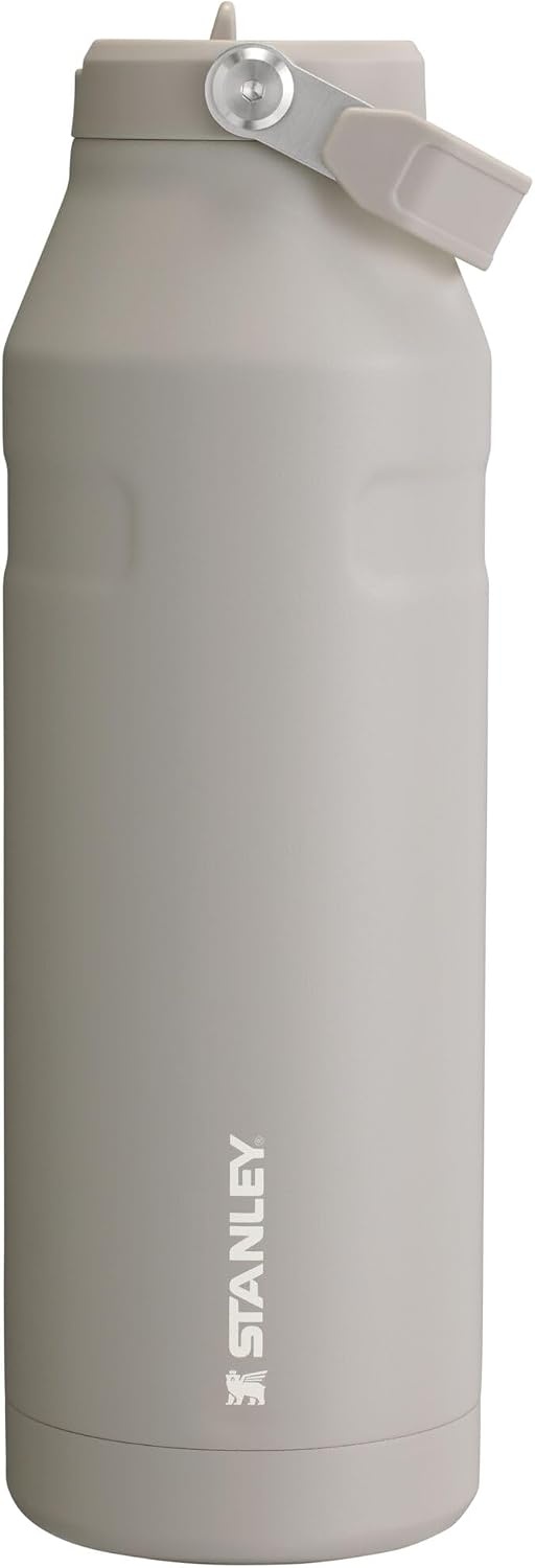 image:imageSTANLEY IceFlow Flip Straw 20 Bottle 24 oz Purple Umbra Easy Carry Handle Twist On Lid and Flip Up Straw Lightweight Water Bottle Insulated Stainless Steel BPAFreeAsh